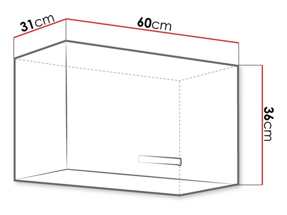 Moduļu piekarams skapis Multi White 113