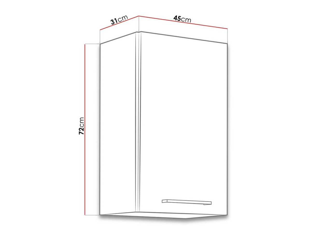 Moduļu piekarams skapis Wood Grey 101