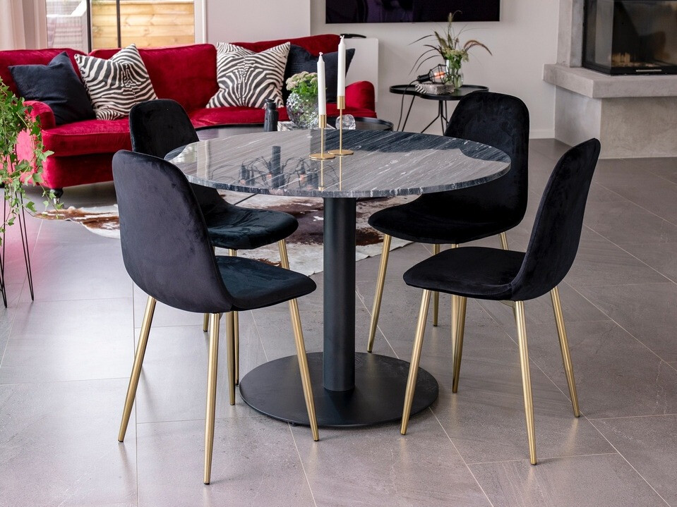 Krēsls Dallas 252 (Melns + Misiņš)