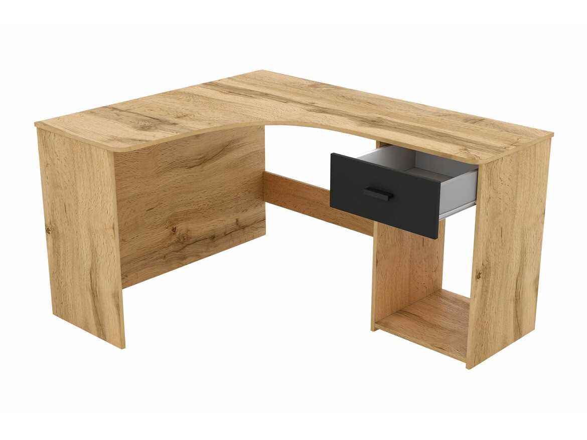 Stūra rakstāmgalds Austin 303 (Votan ozols + Melns)