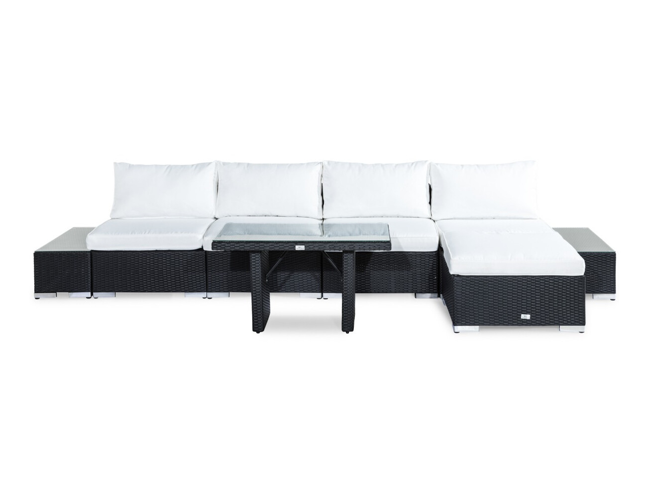 Dārza mēbeļu komplekts Comfort Garden 1421 (Melns + Balts)