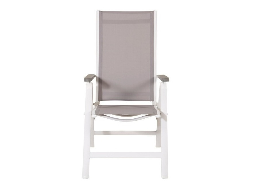 Dārza krēsls Dallas 738 (Pelēks + Balts)