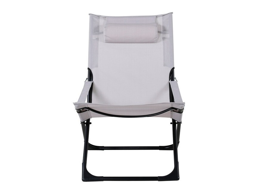 Dārza krēsls Dallas 800 (Pelēks + Melns)