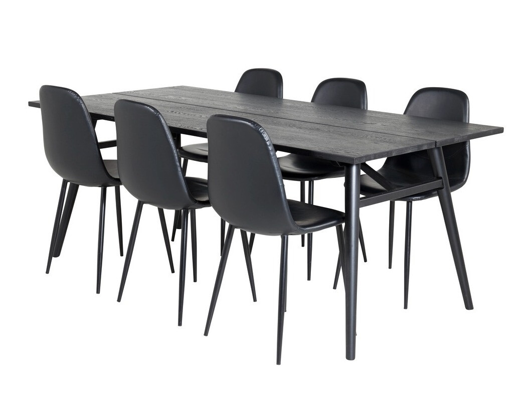 Ēdamistabas komplekts Dallas 1681 (Melns)