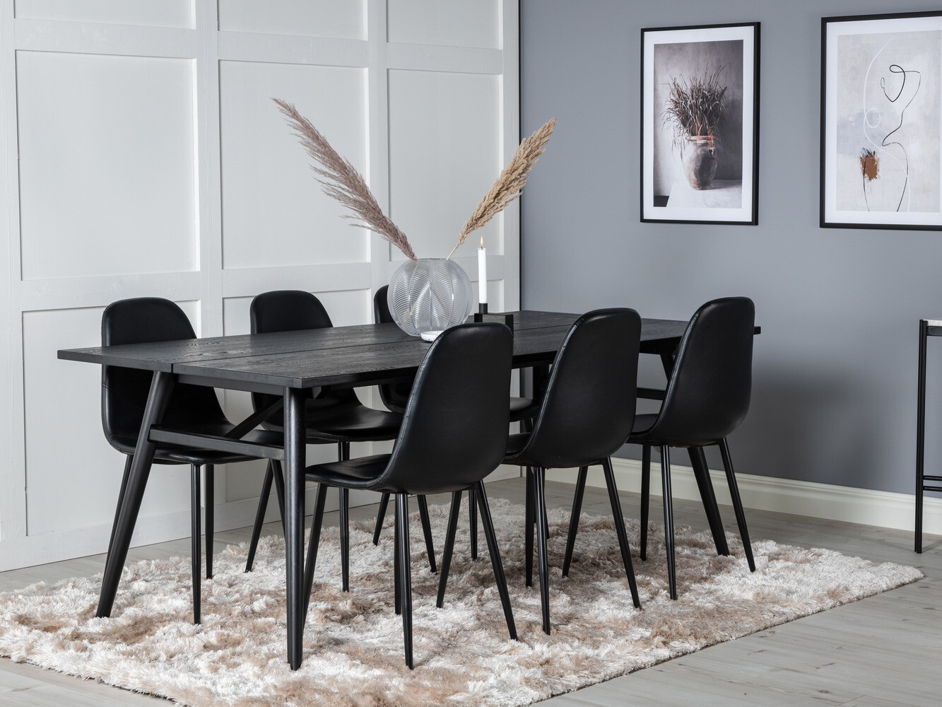 Ēdamistabas komplekts Dallas 1681 (Melns)