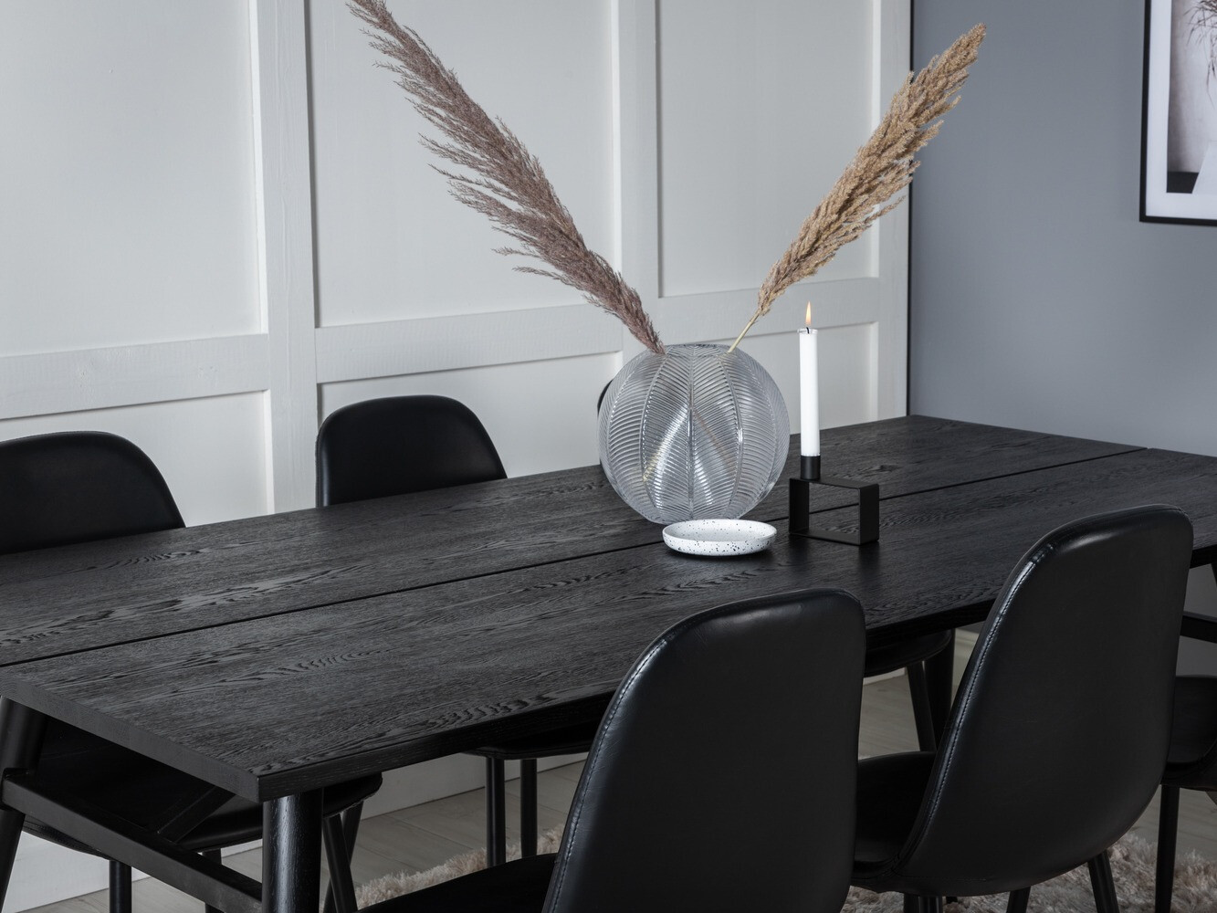 Ēdamistabas komplekts Dallas 1681 (Melns)