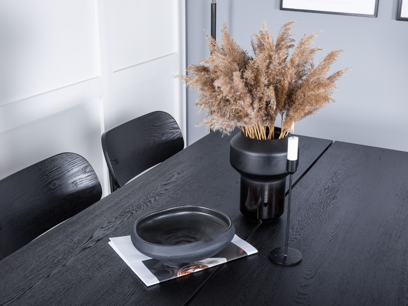 Ēdamistabas komplekts Dallas 1785 (Melns)