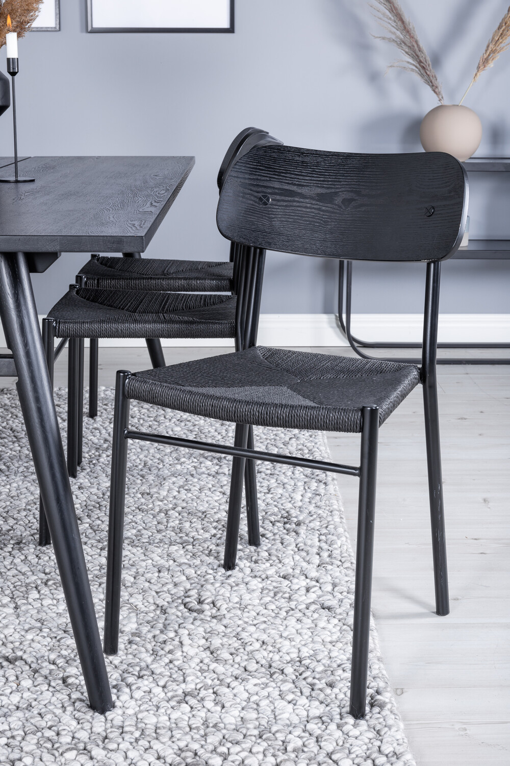 Ēdamistabas komplekts Dallas 1785 (Melns)