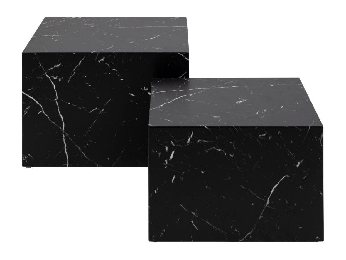 Комплект журнальных столиков Norsica 603 (Черный мрамор)