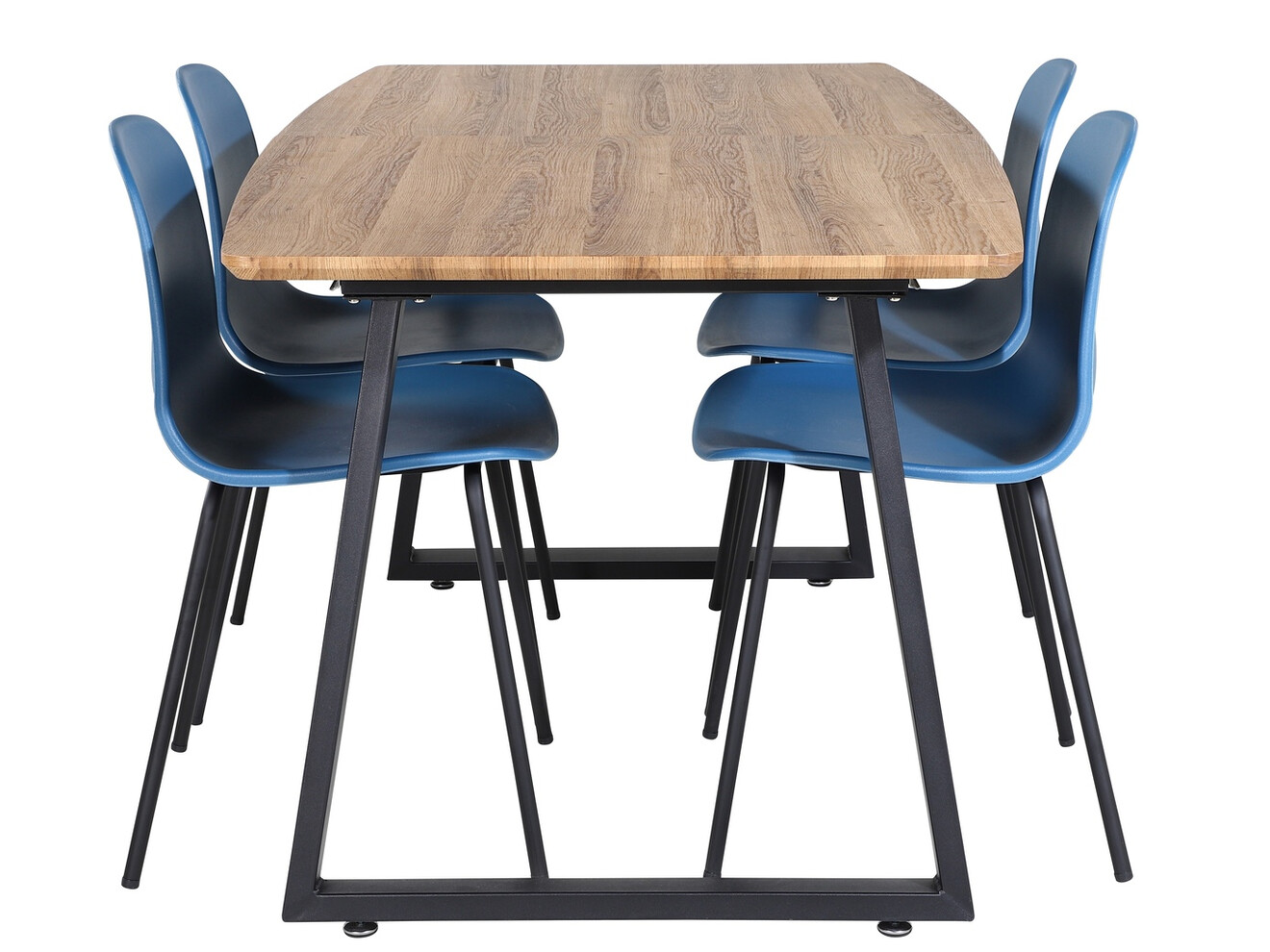 Обеденный гарнитур Dallas 333 (Синий + Чёрный)