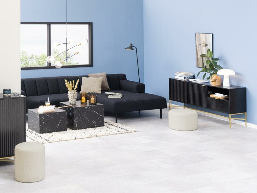 Žurnālu galdiņu komplekts Norsica 603 (Melnais marmors)