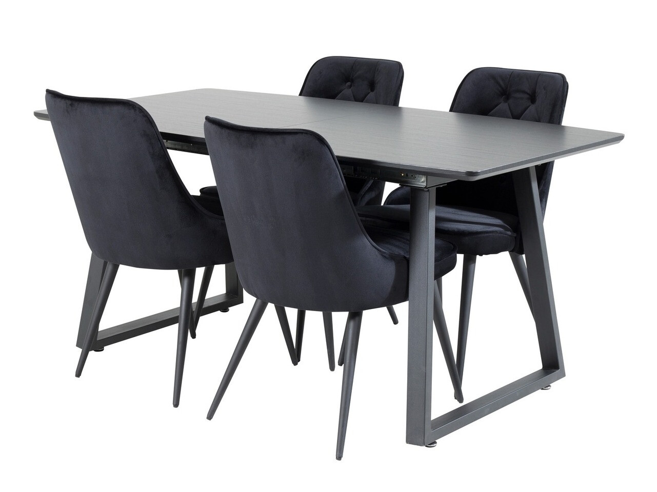 Ēdamistabas komplekts Dallas 1993 (Melns)