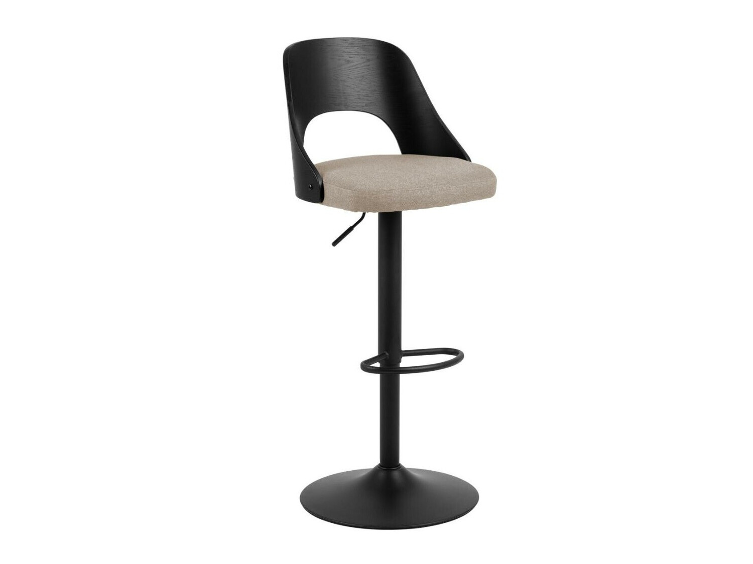 Низкий барный стул Norsica 606 (Светло-коричневый + Чёрный)