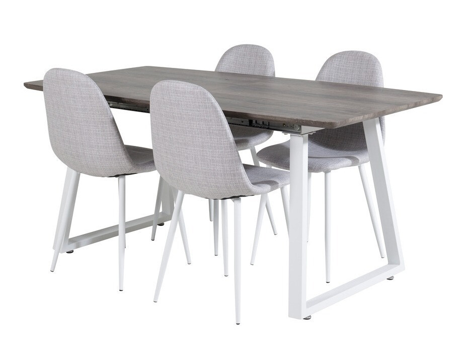 Обеденный гарнитур Dallas 1979 (Белый + Светло-серый)