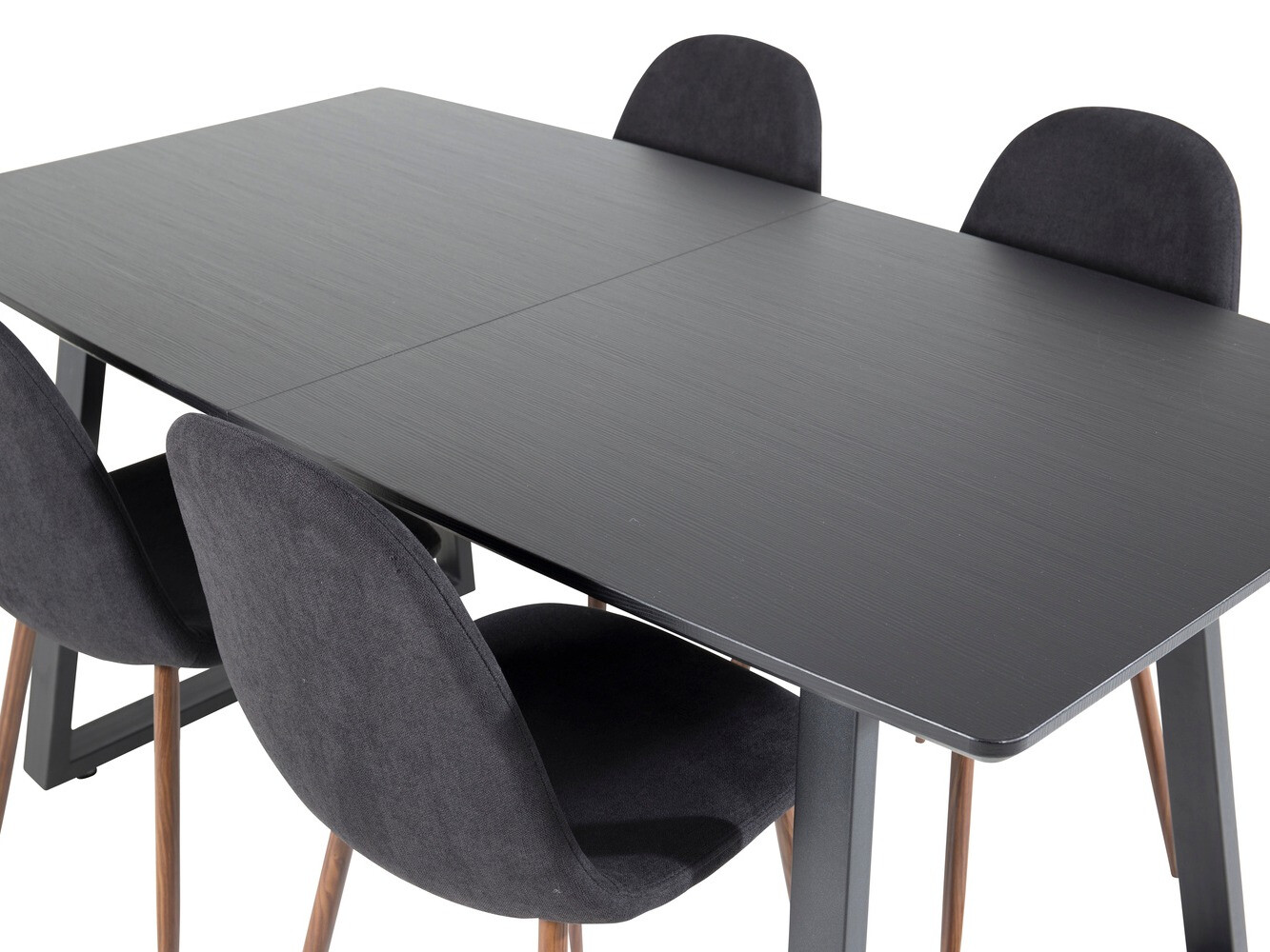 Обеденный гарнитур Dallas 1983 (Чёрный + Грецкий орех)