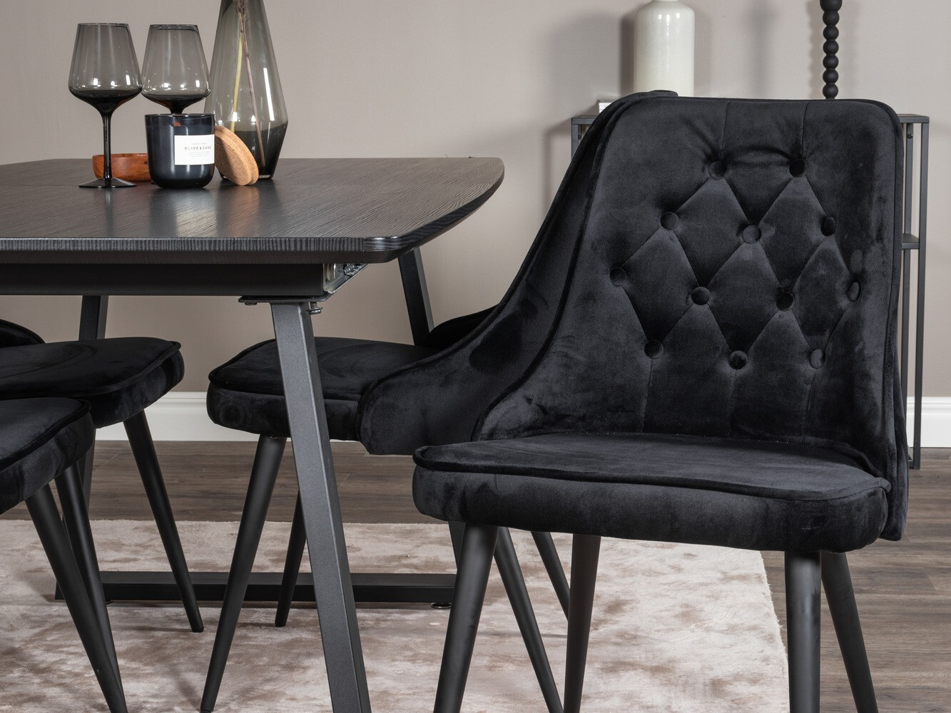 Обеденный гарнитур Dallas 1993 (Чёрный)