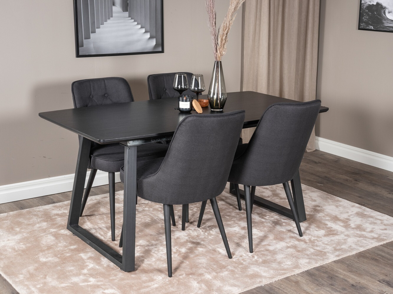 Обеденный гарнитур Dallas 1994 (Чёрный)