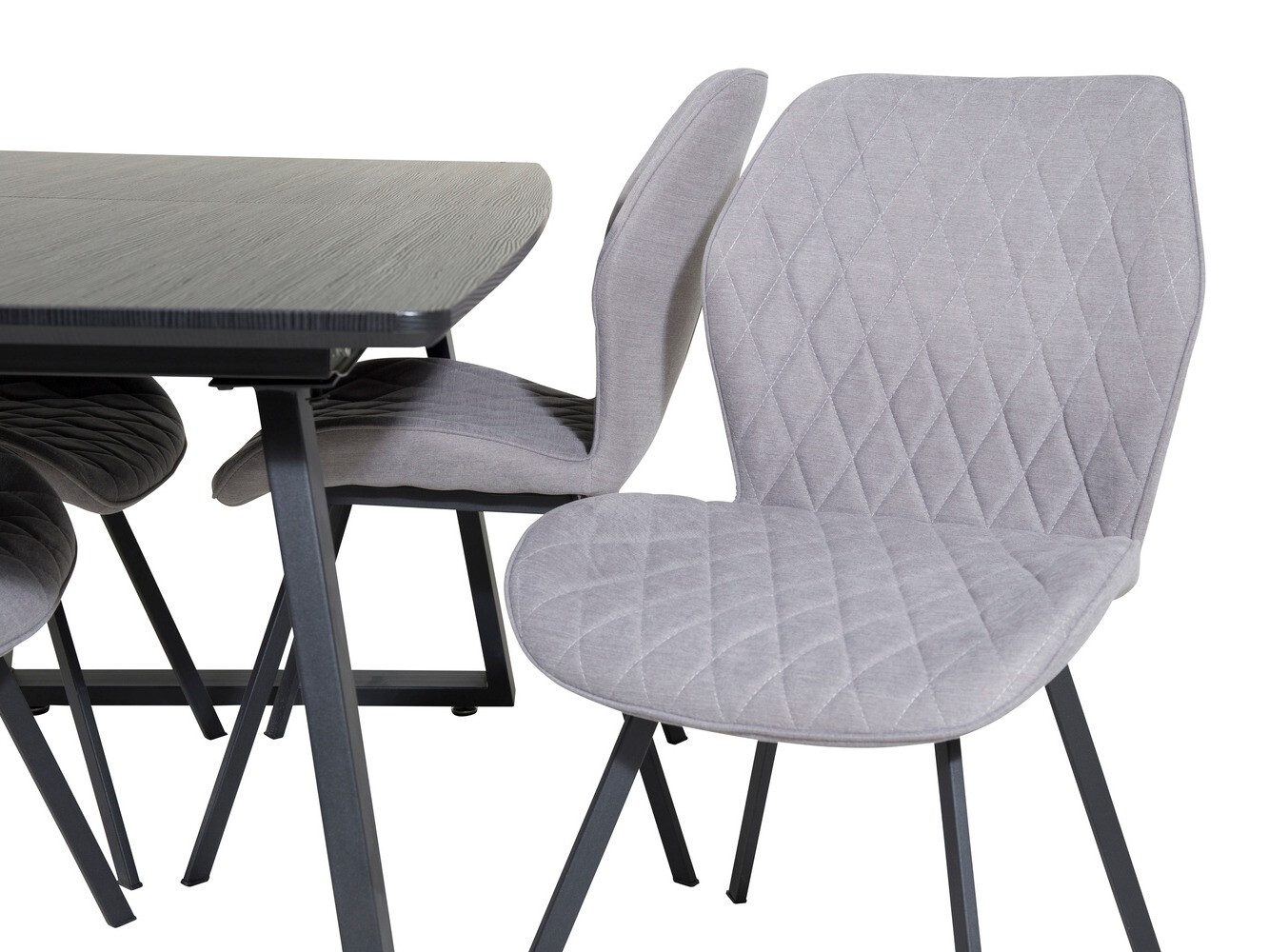 Обеденный гарнитур Dallas 1997 (Чёрный + Серый)