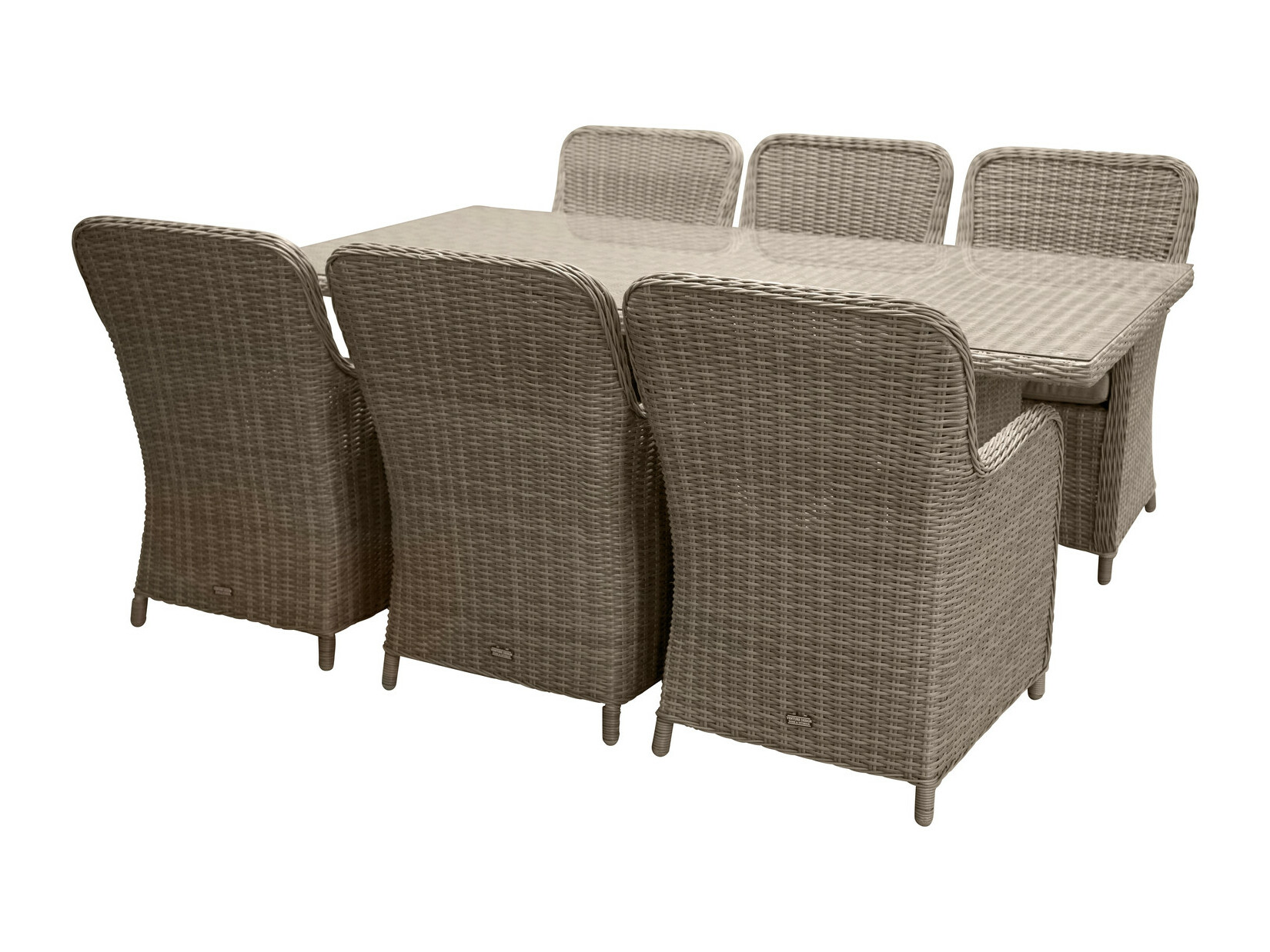 Galds un krēslu komplekts Dallas 2201 (Gaiši brūns + Bēšs)