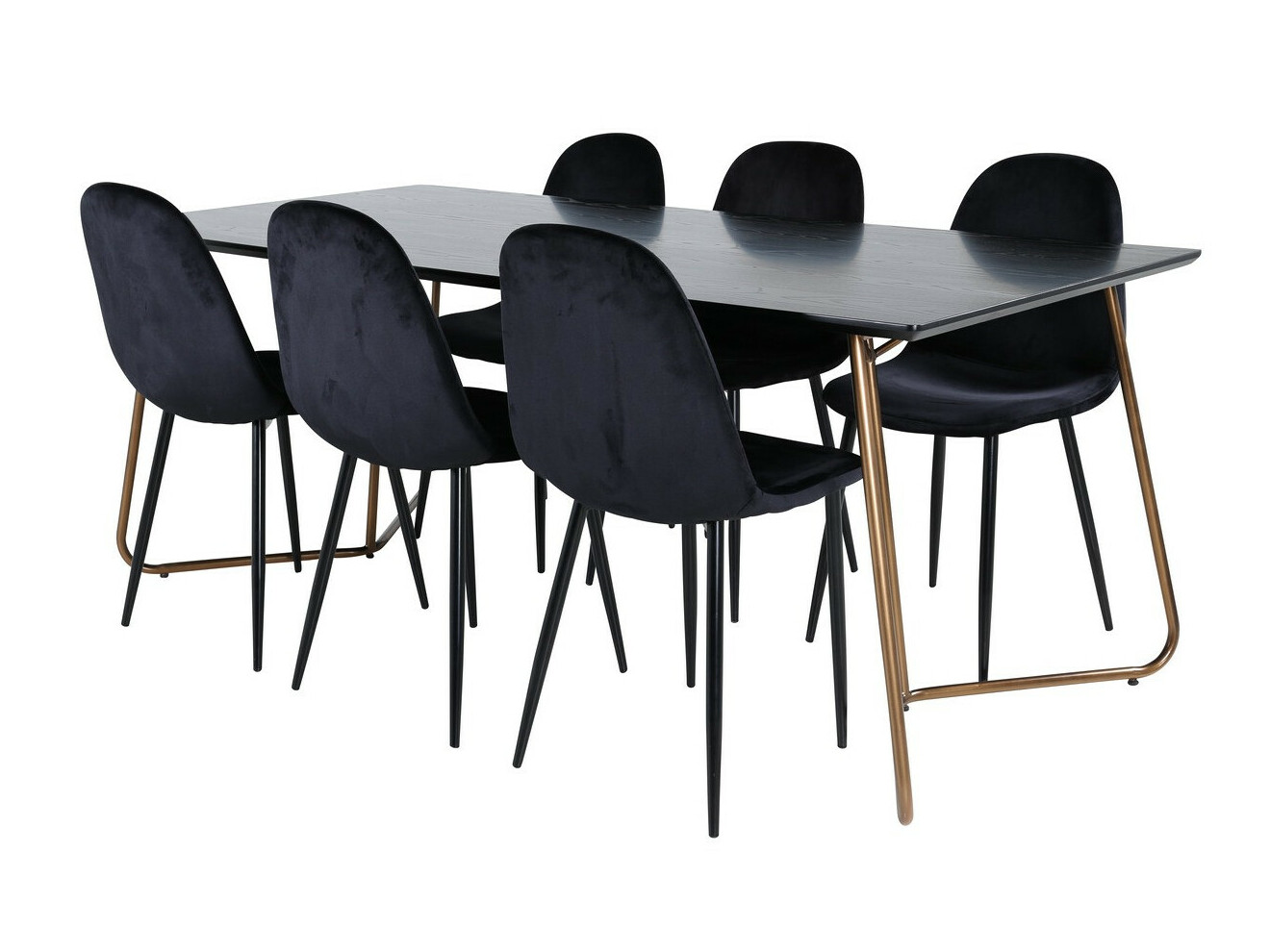 Ēdamistabas komplekts Dallas 2713 (Melns)