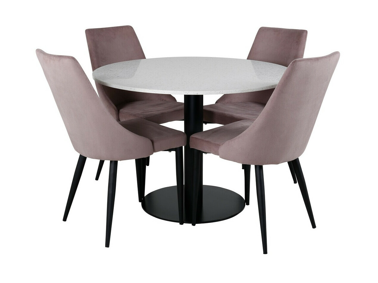 Обеденный гарнитур Dallas 1169 (Розовый + Чёрный)