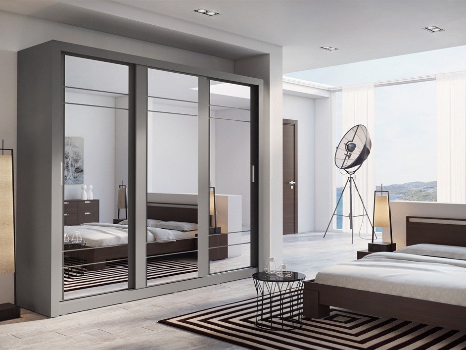 Skapis Fresno 101 (Pelēks)