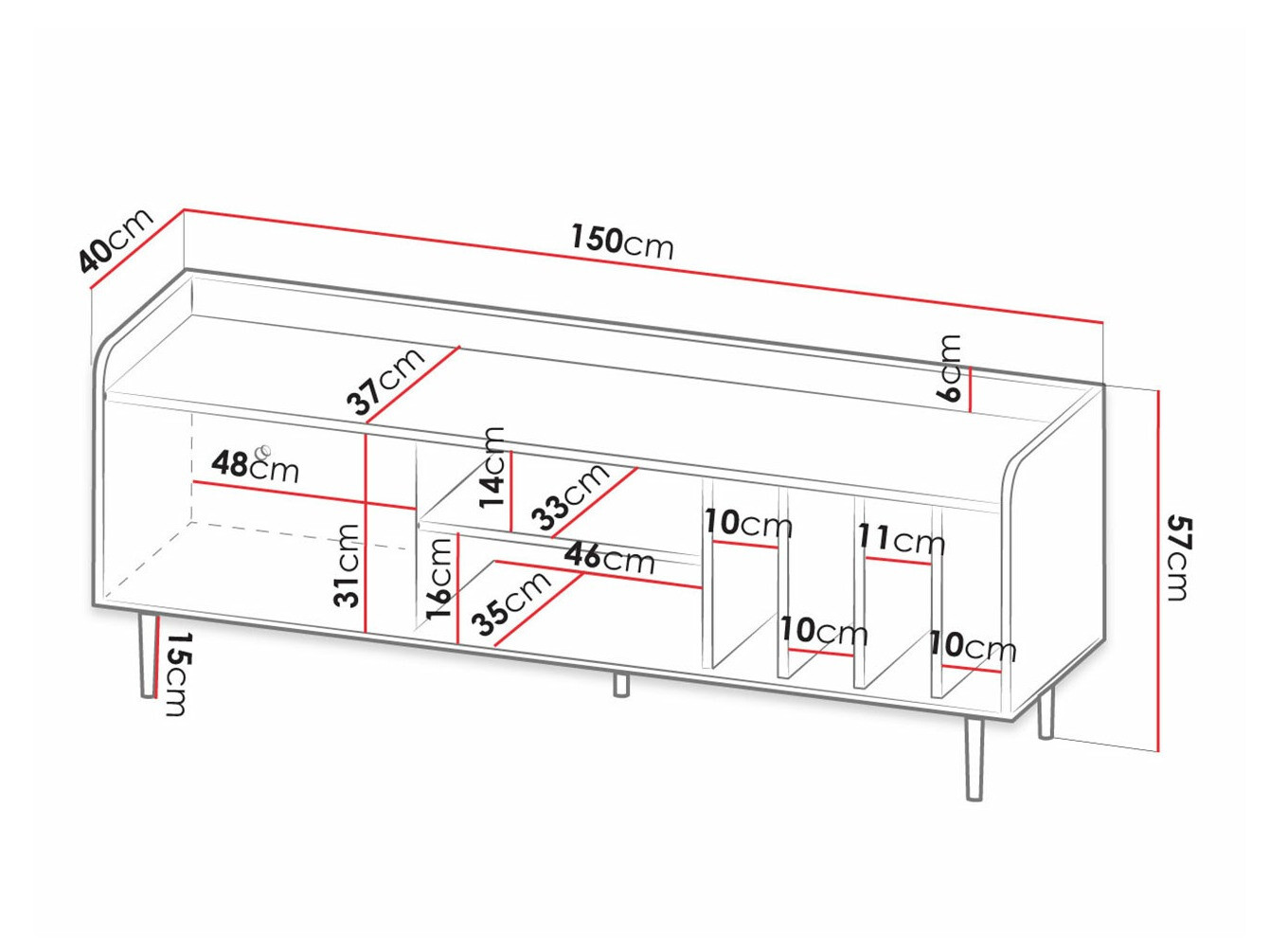 TV galds Ferenou 107