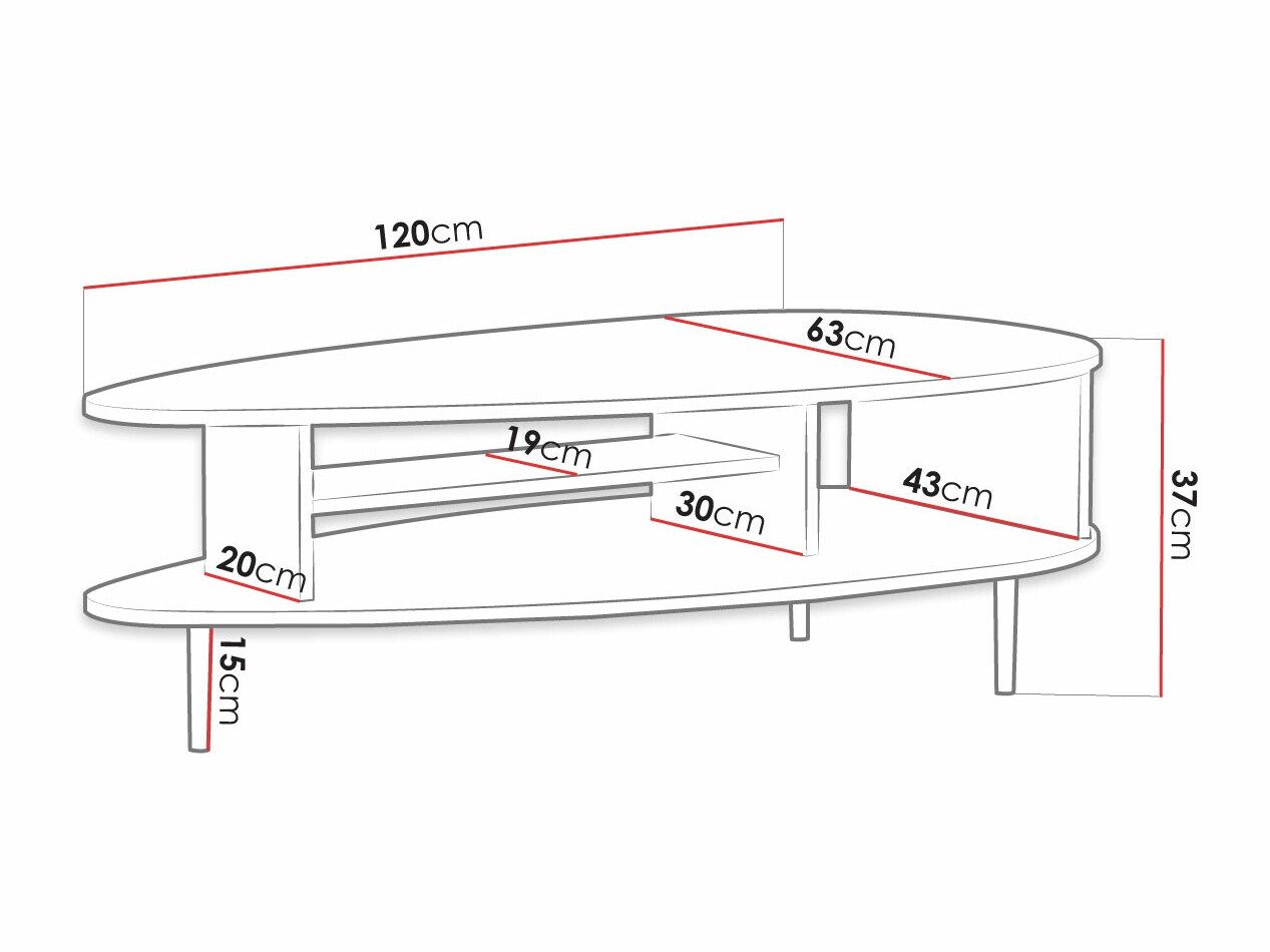 Žurnālu galdiņš Ferenou 103