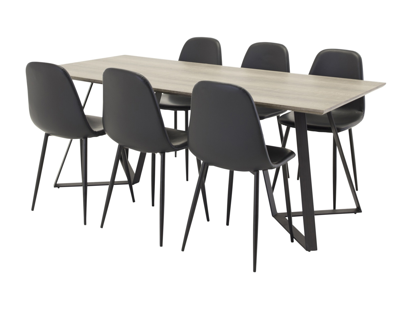 Ēdamistabas komplekts Dallas 1353 (Melns)