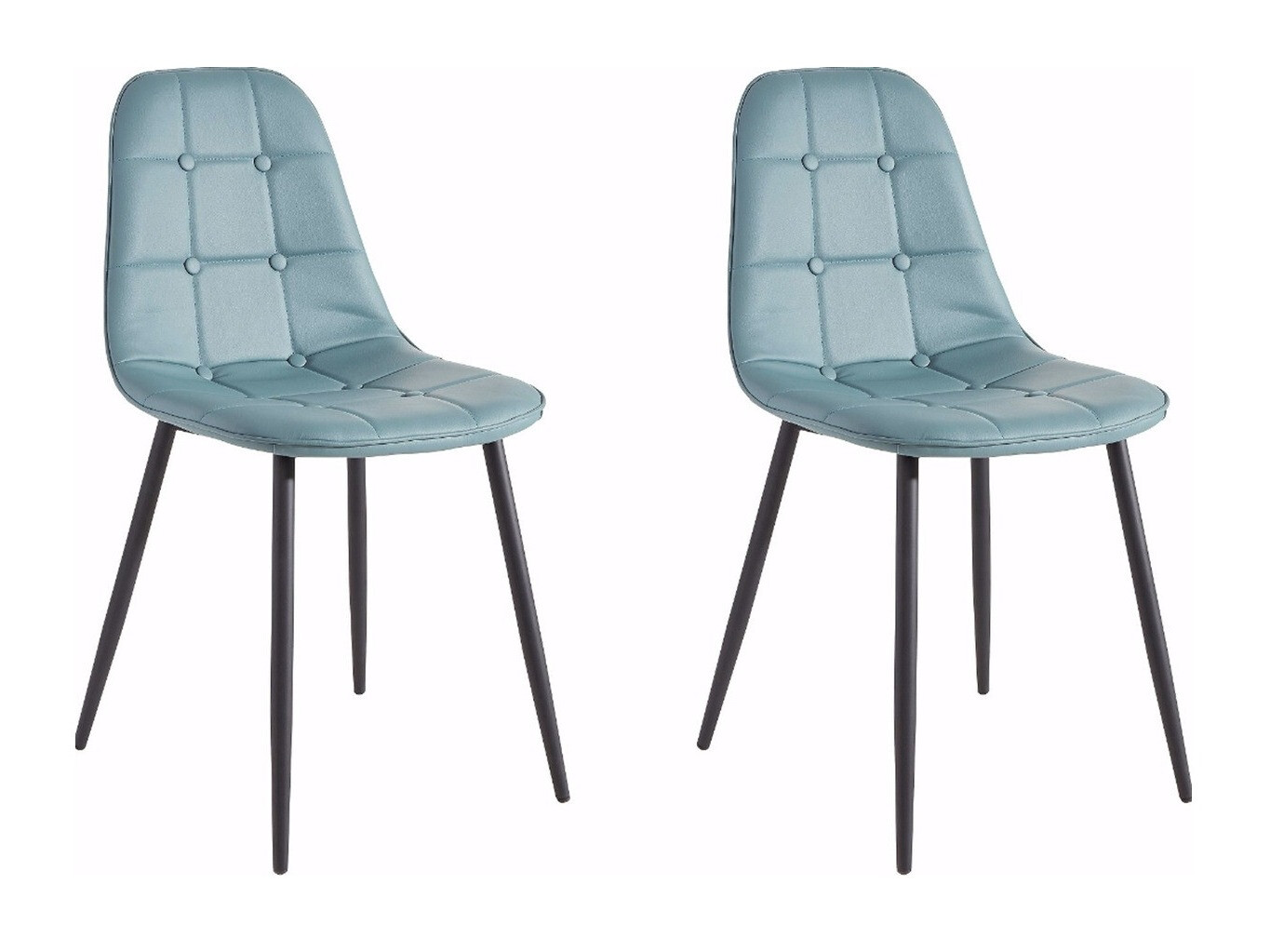 Ēdamistabas komplekts Denton 266 (Balts + Tirkīzs + Melns)