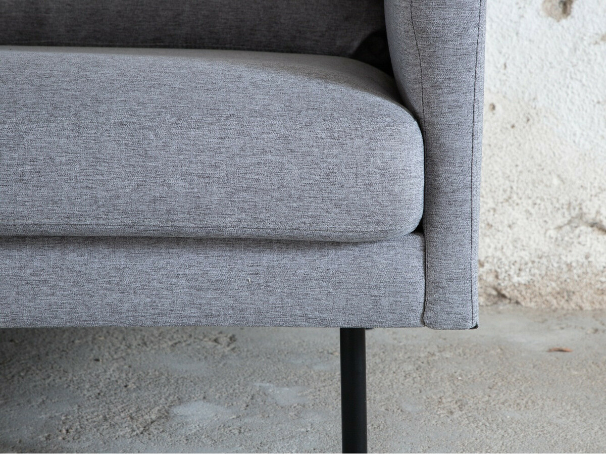 Комплект мягкой мебели Fercame 105 (Чёрный + Серый)