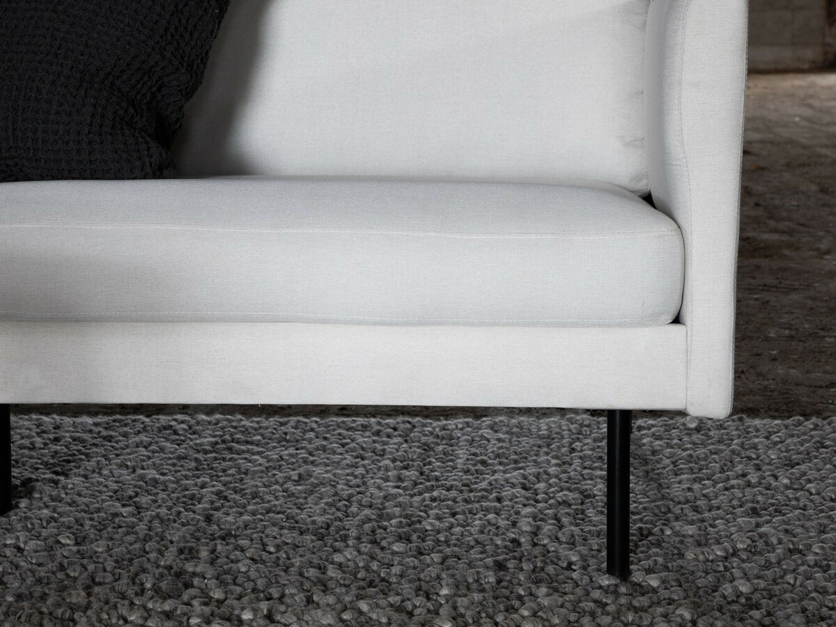 Mīksto mēbeļu komplekts Fercame 105 (Melns + Bēšs)