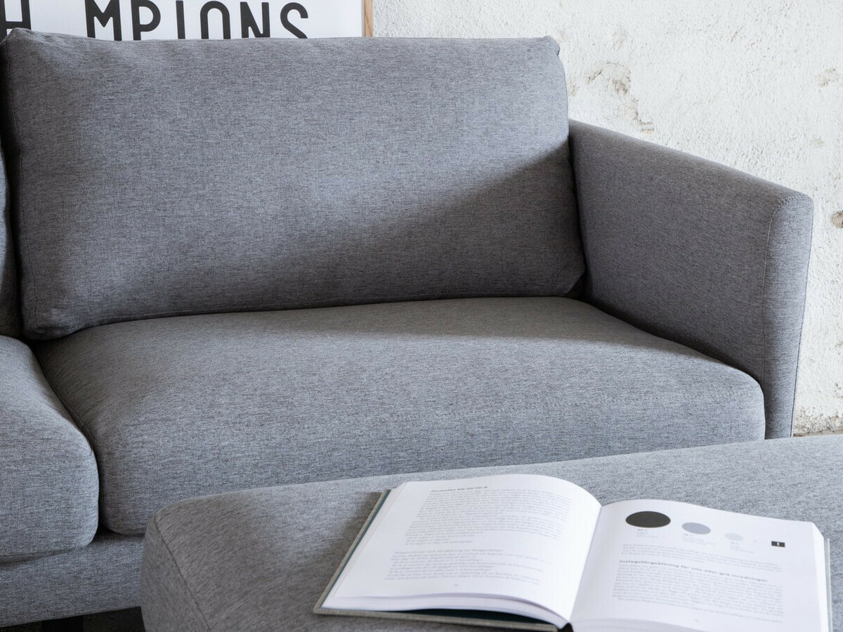 Mīksto mēbeļu komplekts Fercame 105 (Melns + Pelēks)