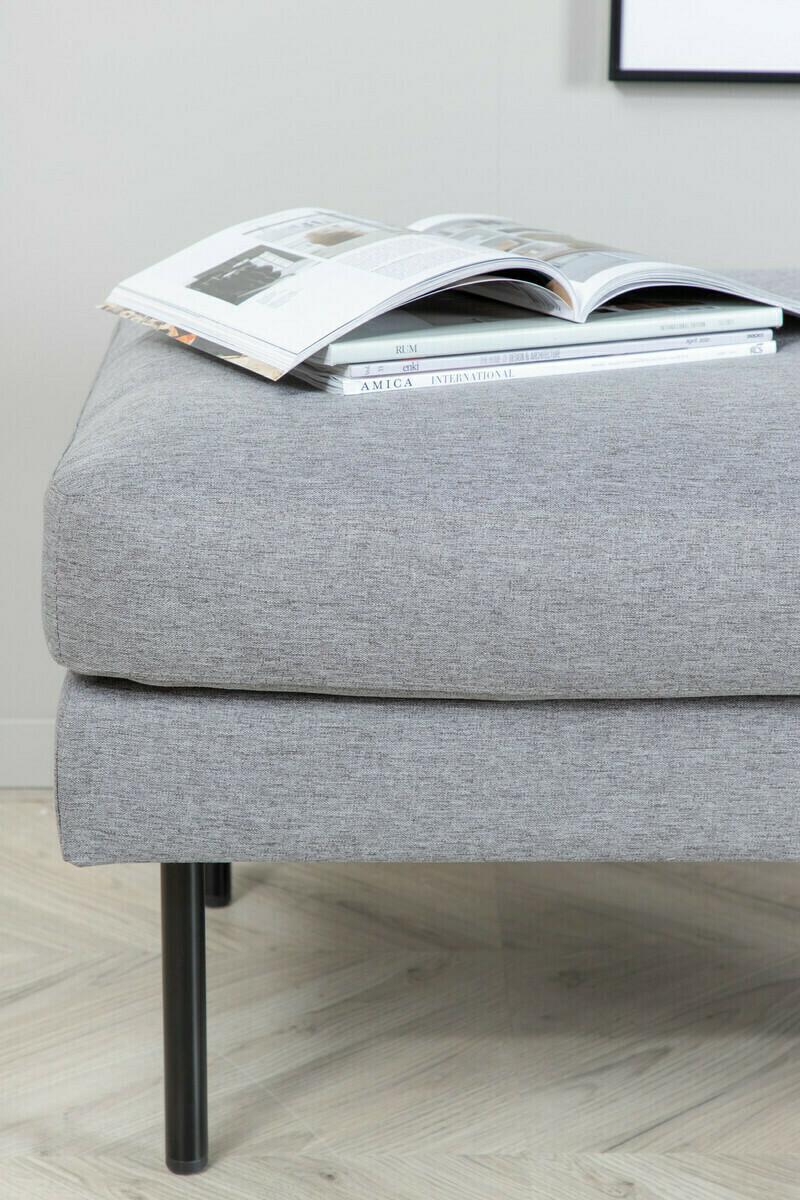 Mīksto mēbeļu komplekts Fercame 105 (Melns + Pelēks)