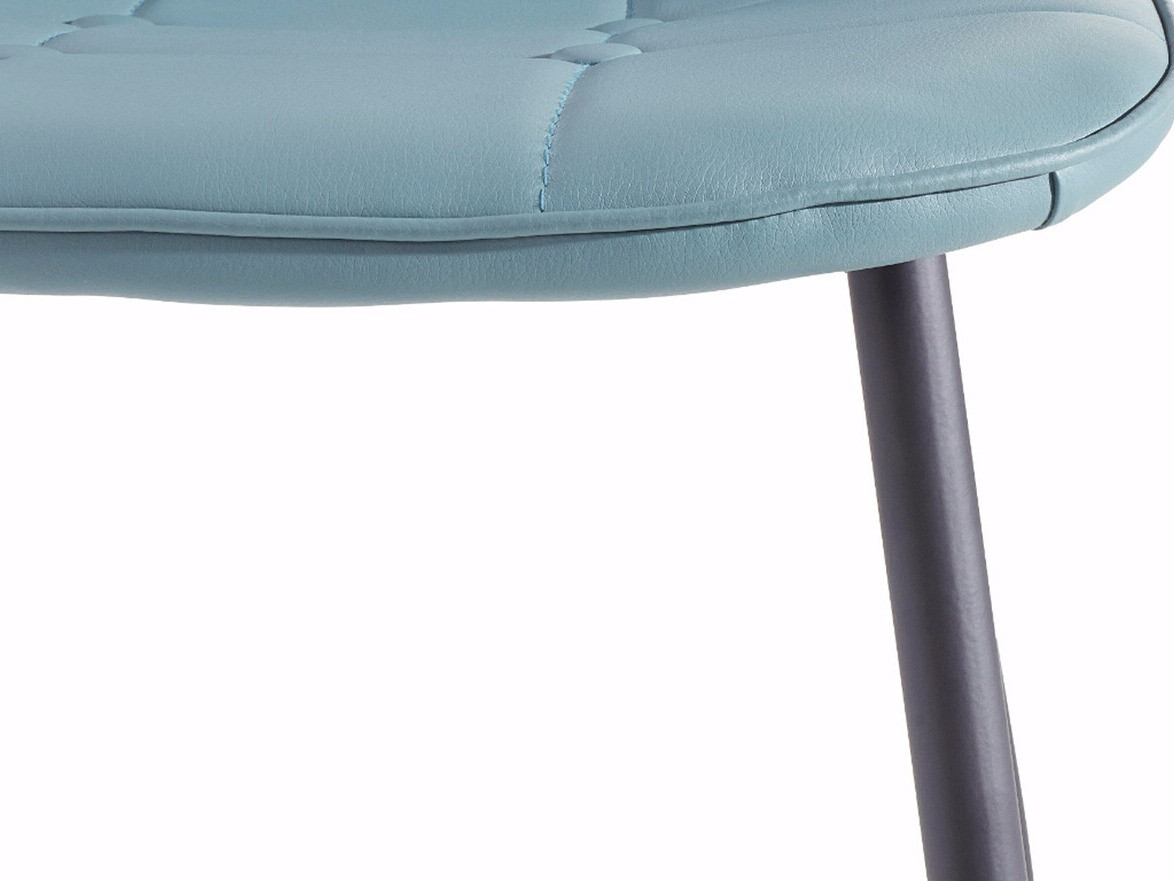 Обеденный гарнитур Denton 266 (Белый + Бирюзовый + Чёрный)