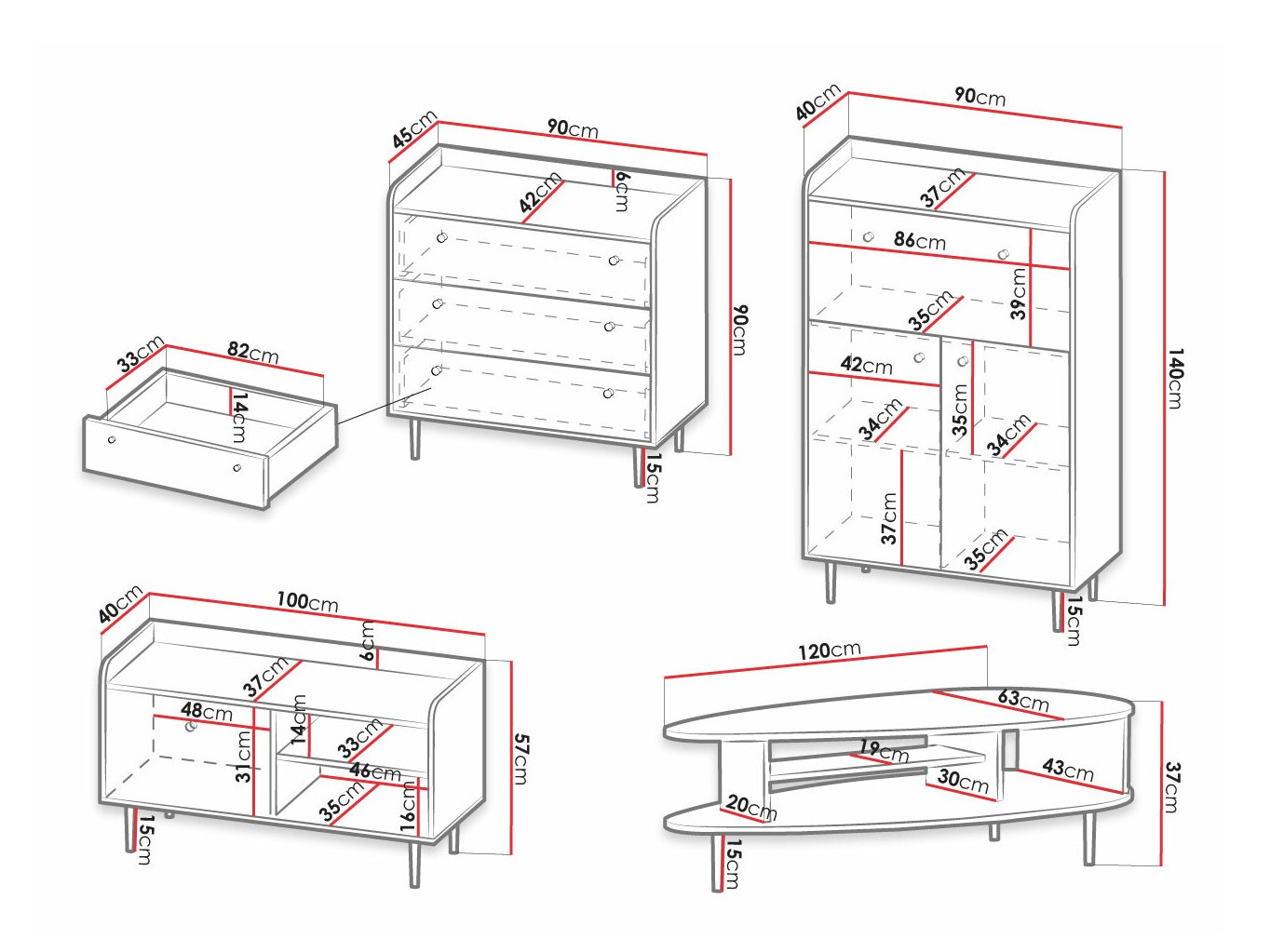 Viesistabas komplekts Ferenou 111