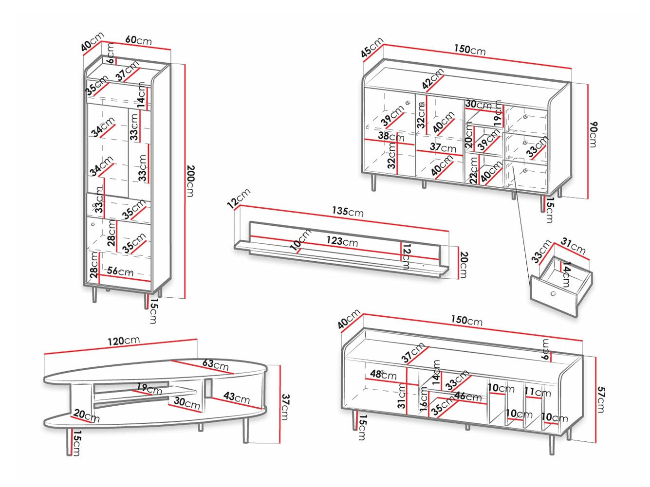 Набор для гостиной Ferenou 113