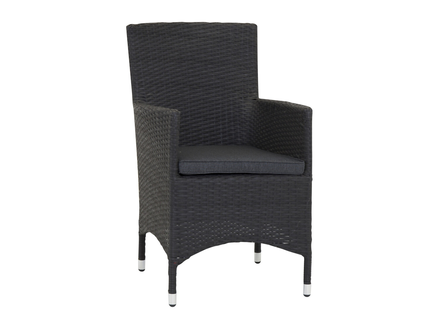 Dārza atpūtas krēsls Dallas 739 (Melns + Pelēks)