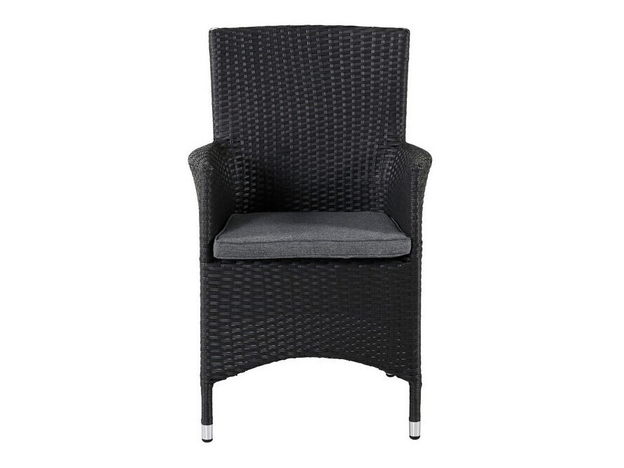 Dārza atpūtas krēsls Dallas 739 (Melns + Pelēks)