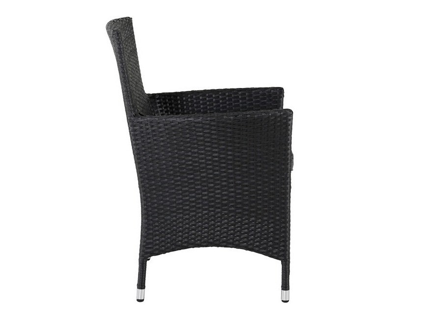 Dārza atpūtas krēsls Dallas 739 (Melns + Pelēks)