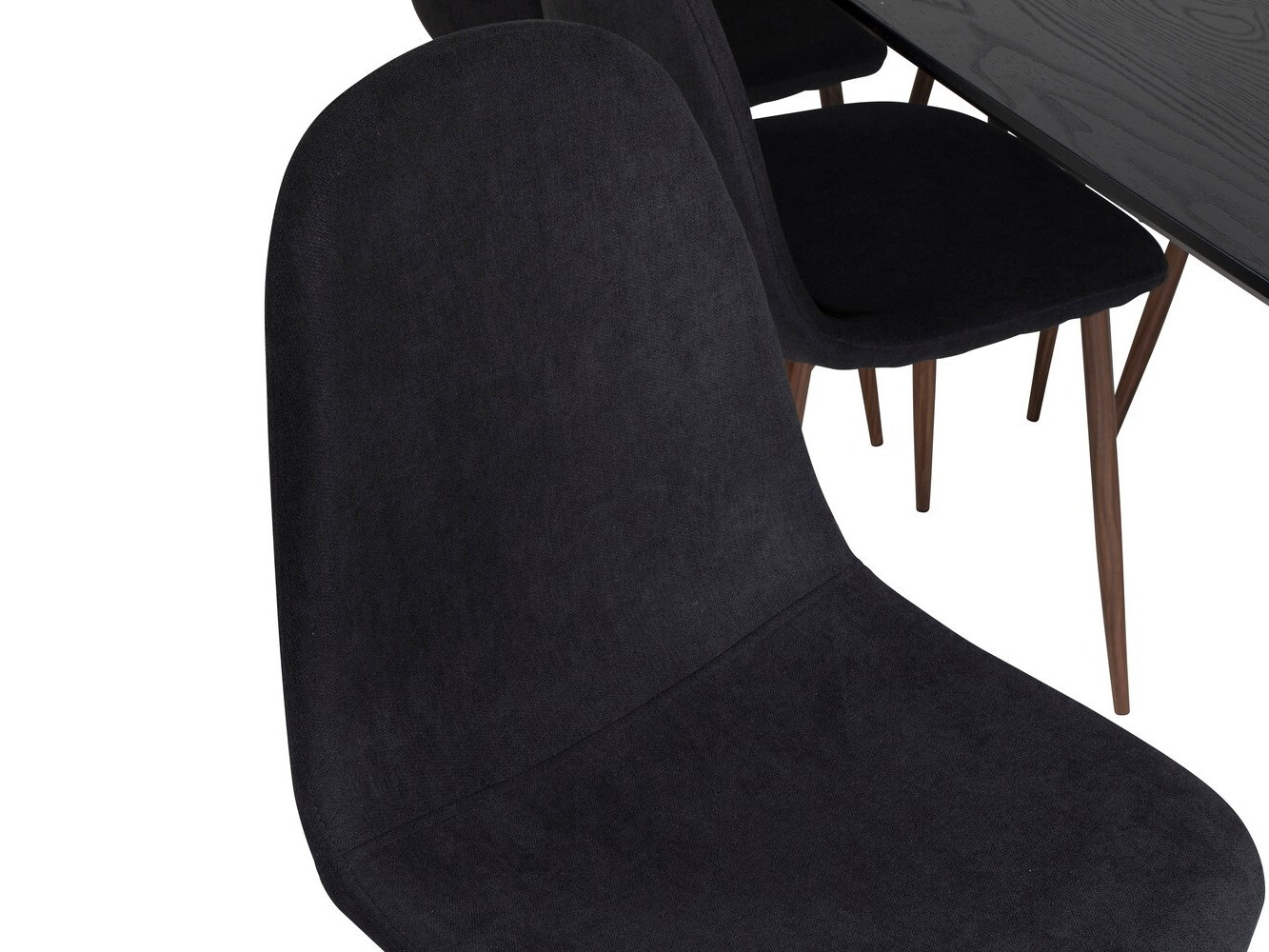 Обеденный гарнитур Dallas 1443 (Чёрный + Орех)