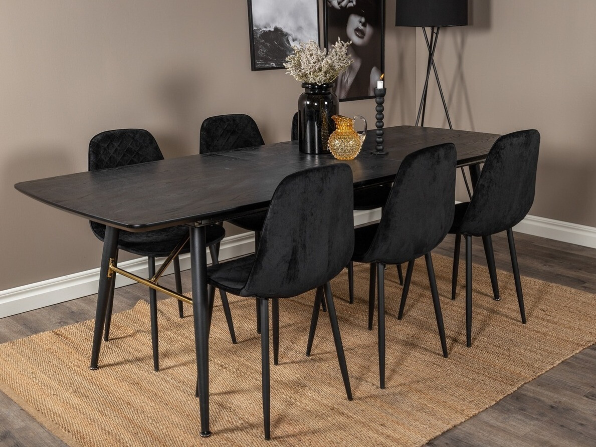 Обеденный гарнитур Dallas 1448 (Чёрный)