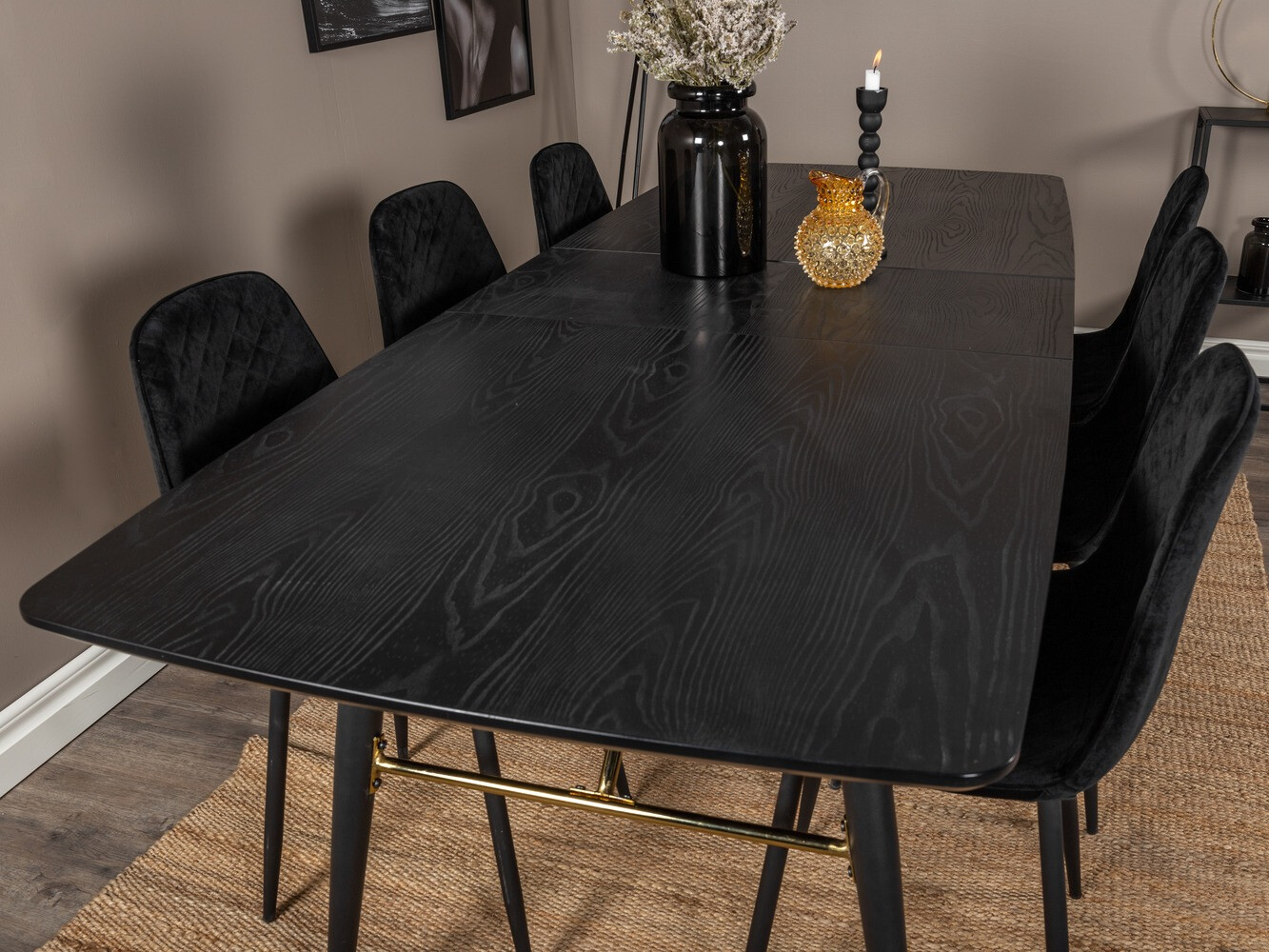Обеденный гарнитур Dallas 1448 (Чёрный)