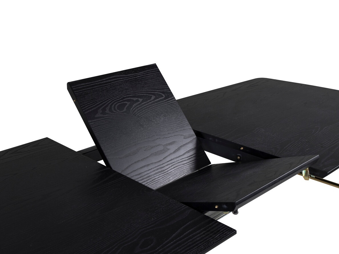 Ēdamistabas komplekts Dallas 1453 (Melns + zelta)