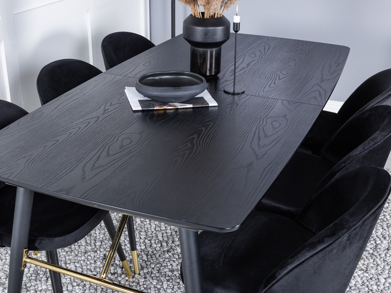 Обеденный гарнитур Dallas 1451 (Чёрный)