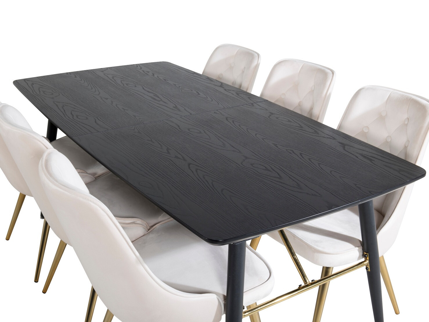 Обеденный гарнитур Dallas 1453 (Бежевый + золотой)