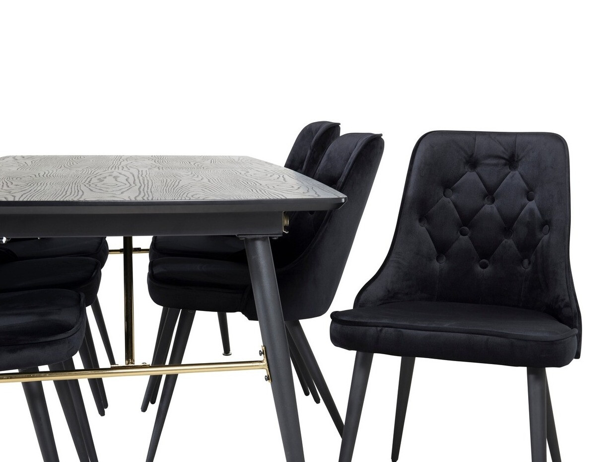 Обеденный гарнитур Dallas 1453 (Чёрный)