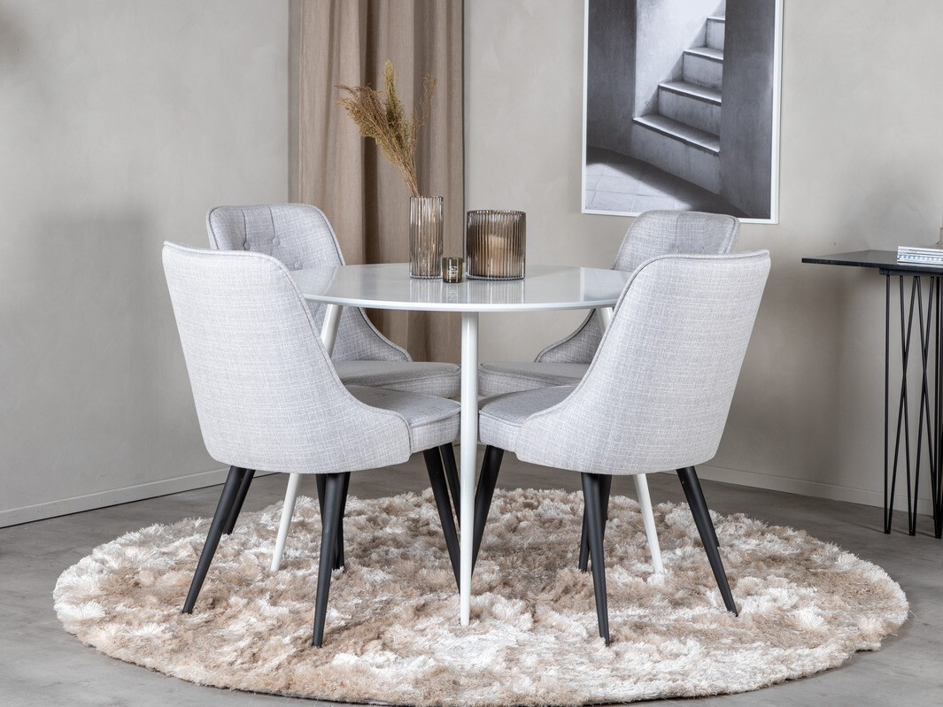 Обеденный гарнитур Dallas 1535 (Серый + Чёрный)