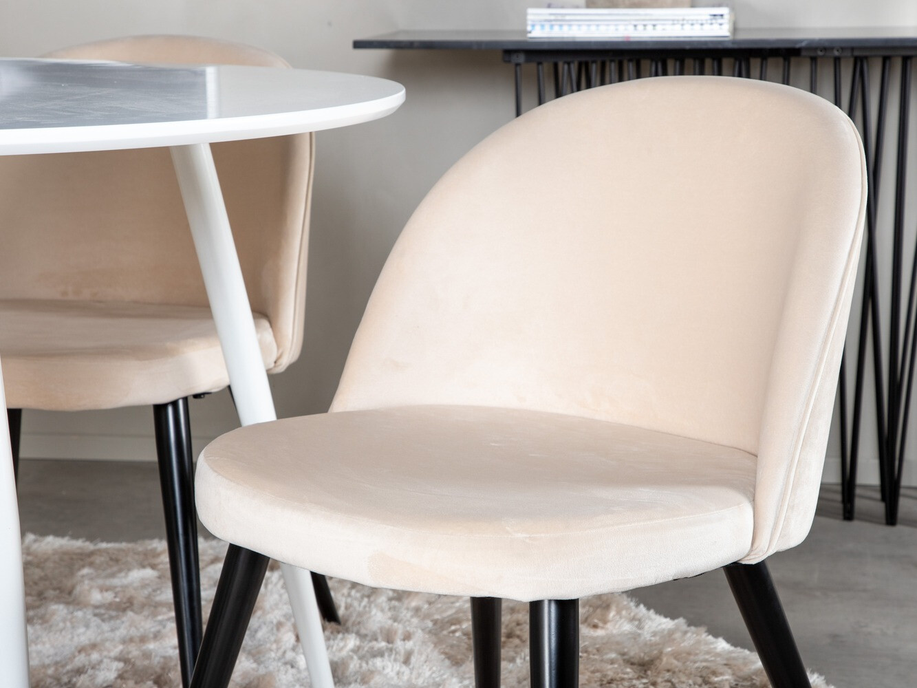 Обеденный гарнитур Dallas 1536 (Бежевый + Чёрный)