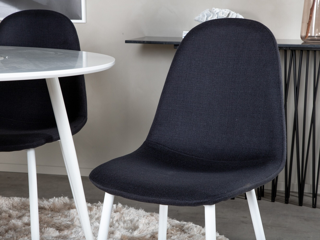 Обеденный гарнитур Dallas 1540 (Чёрный + Белый)